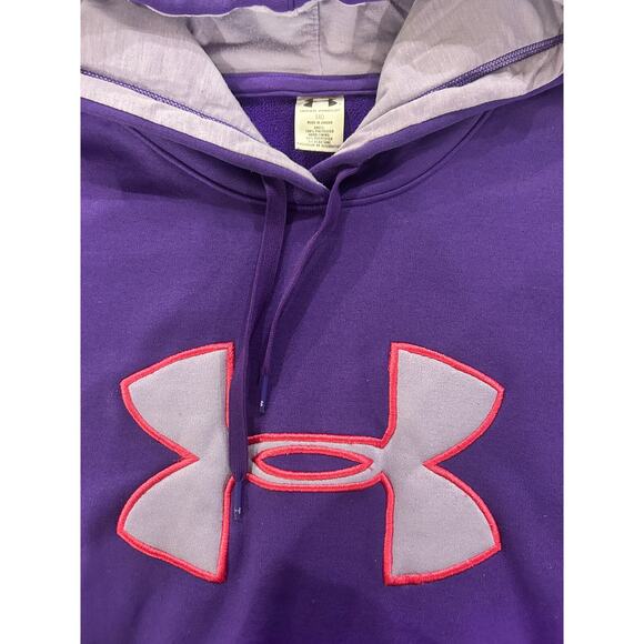 Under Armour Purple Hoodie! Size Medium - Picture 7 of 9